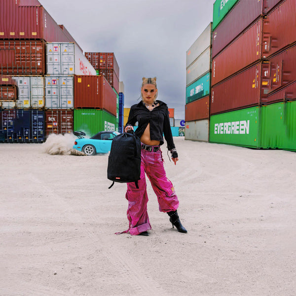 Mochila Urbano Unisex Sprayground Tonal Monogram Emboss Shark