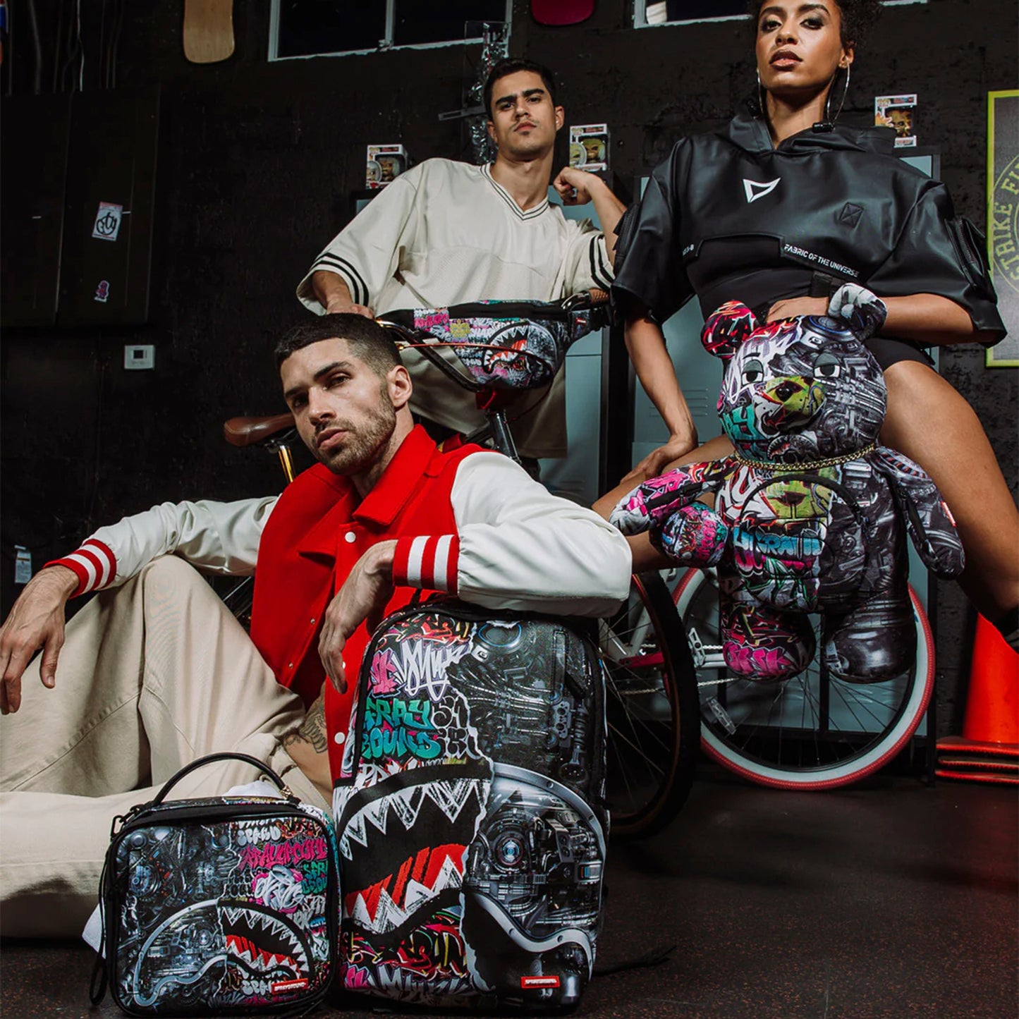 Mochila Urbano Unisex Sprayground Dlxsv Split Cybershark