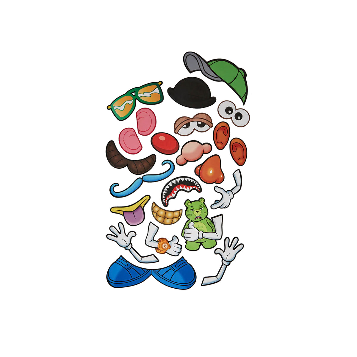 Mochila Urbano Unisex Sprayground Dlxsv Mr. Potato Head Velcro Patches