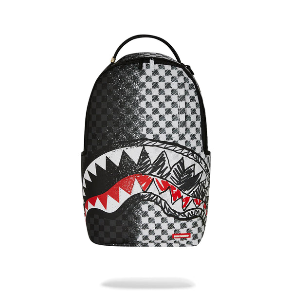 Mochila Urbano Unisex Sprayground Dlxsv Mix And Match Grey Check Scribble Split