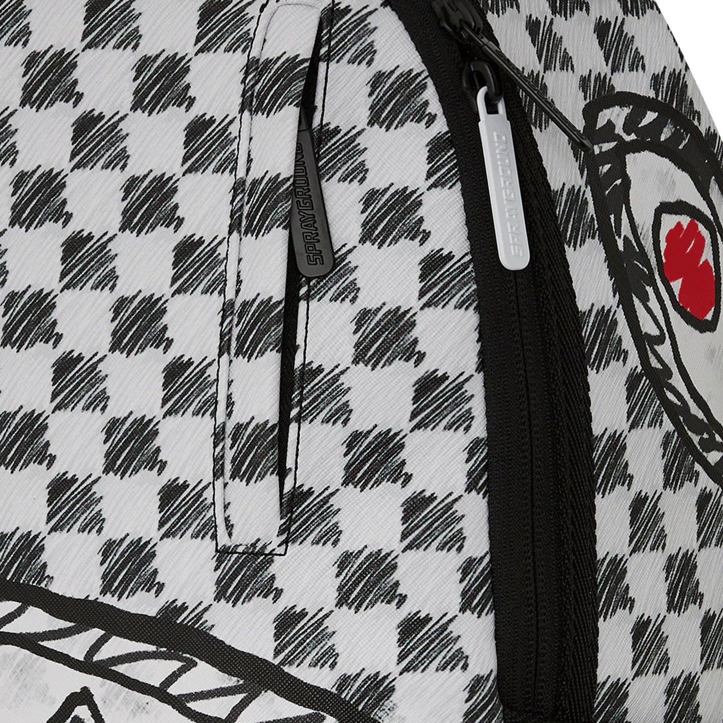 Mochila Urbano Unisex Sprayground Dlxsv Mix And Match Grey Check Scribble Split