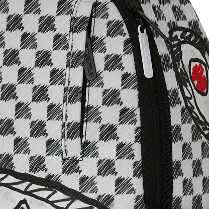 Mochila Urbano Unisex Sprayground Dlxsv Mix And Match Grey Check Scribble Split