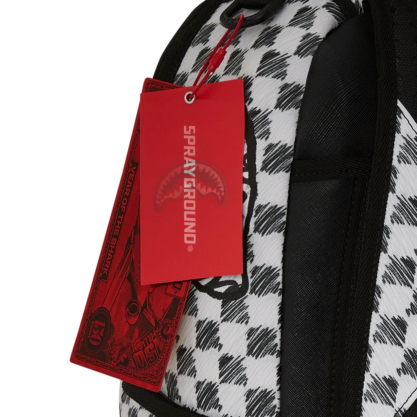 Mochila Urbano Unisex Sprayground Dlxsv Mix And Match Grey Check Scribble Split