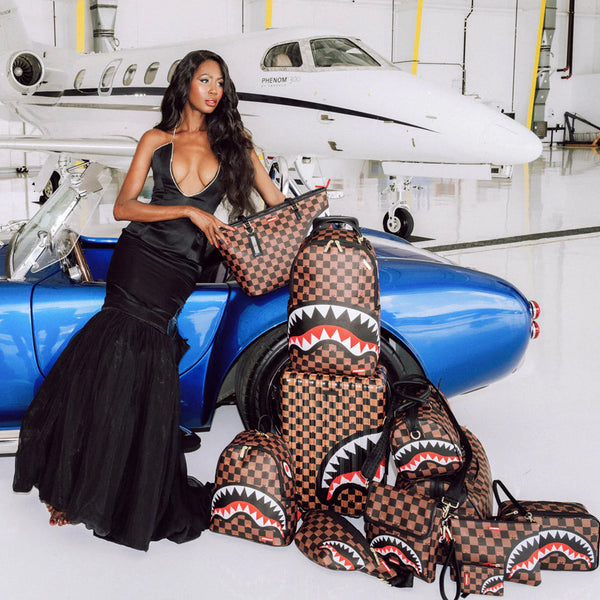 Bolso Urbano Unisex Sprayground Bolso Cruzado Ancho Peeking Character Check