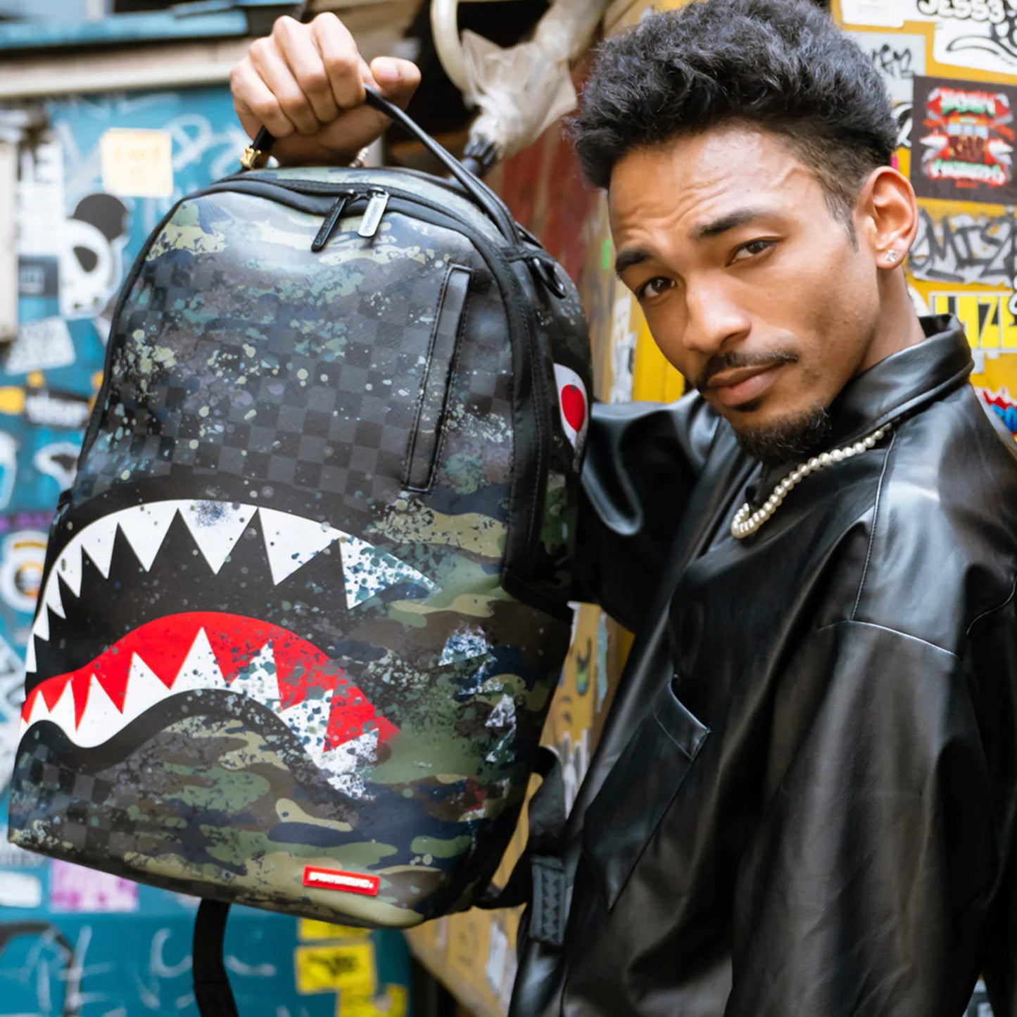 Mochila Urbano Unisex Sprayground Dlxsv Camo Splash