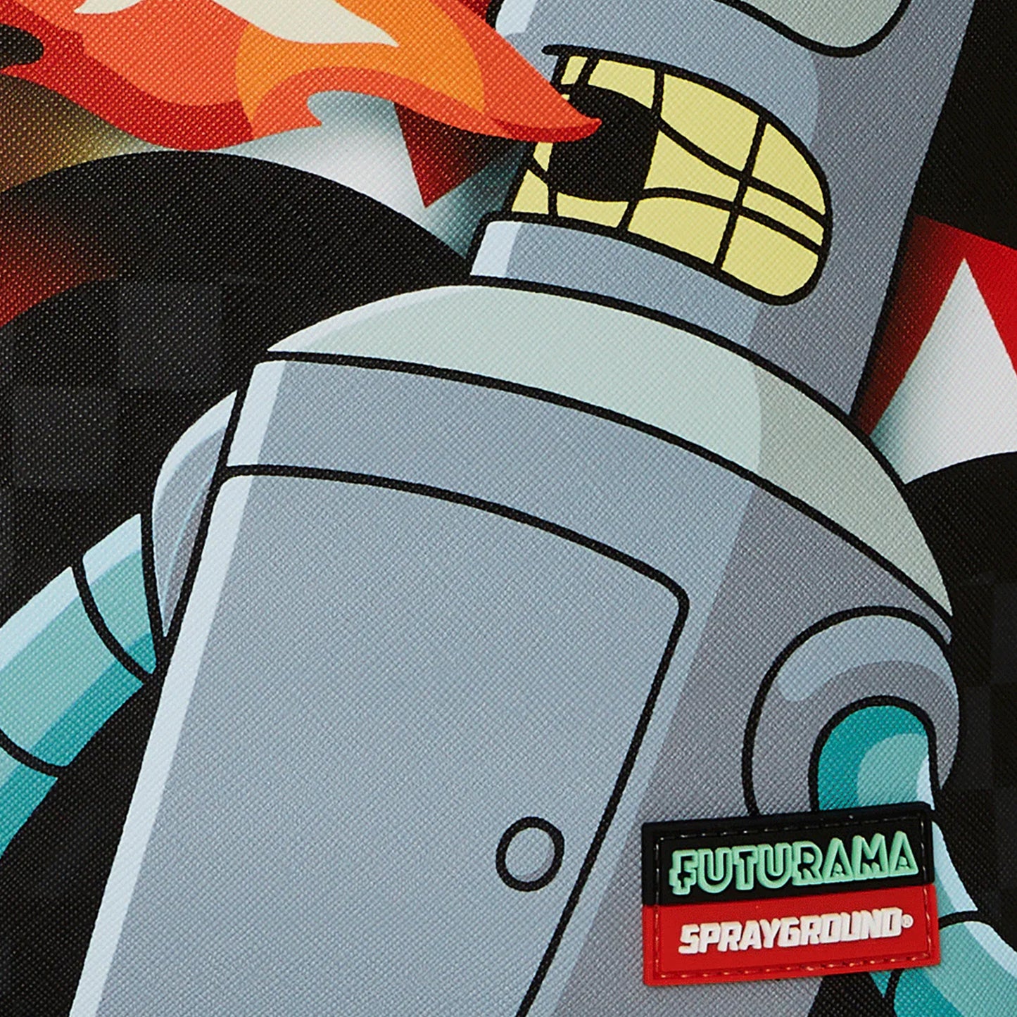 Mochila Urbano Unisex Sprayground Dlxsv Futurama Bender Fire Drama