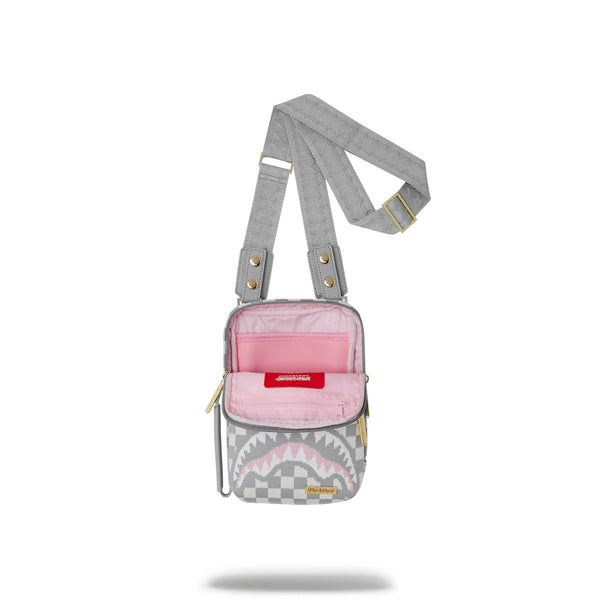 Bolso Urbano Unisex Sprayground Bolso Cruzado Knit Sharks In Paris In Cream Bolso Urbano Unisex Sprayground Bolso Cruzado Knit Sharks In Paris In Cream