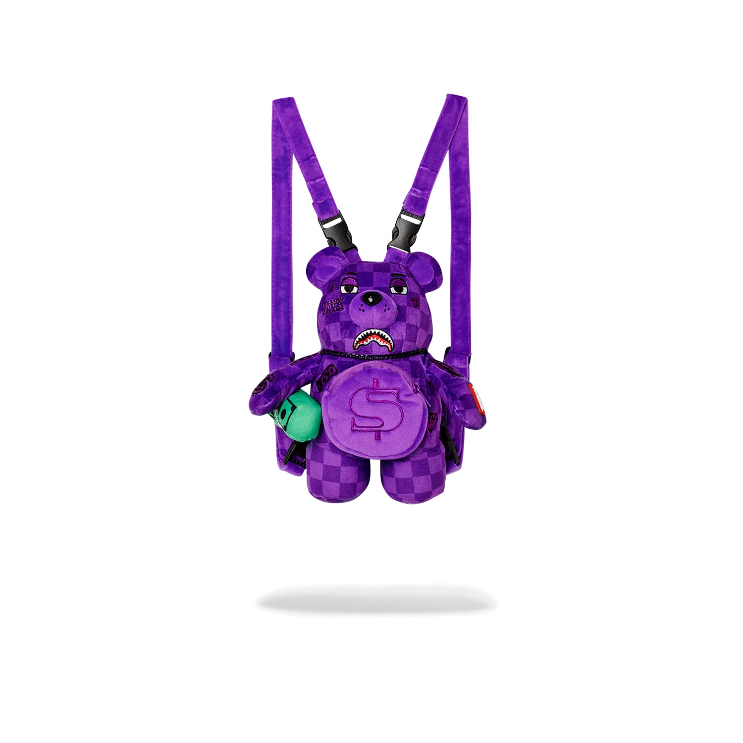 Mochila Urbano Unisex Sprayground Mochila De Oso Mini Purple Shark Sharks In Paris