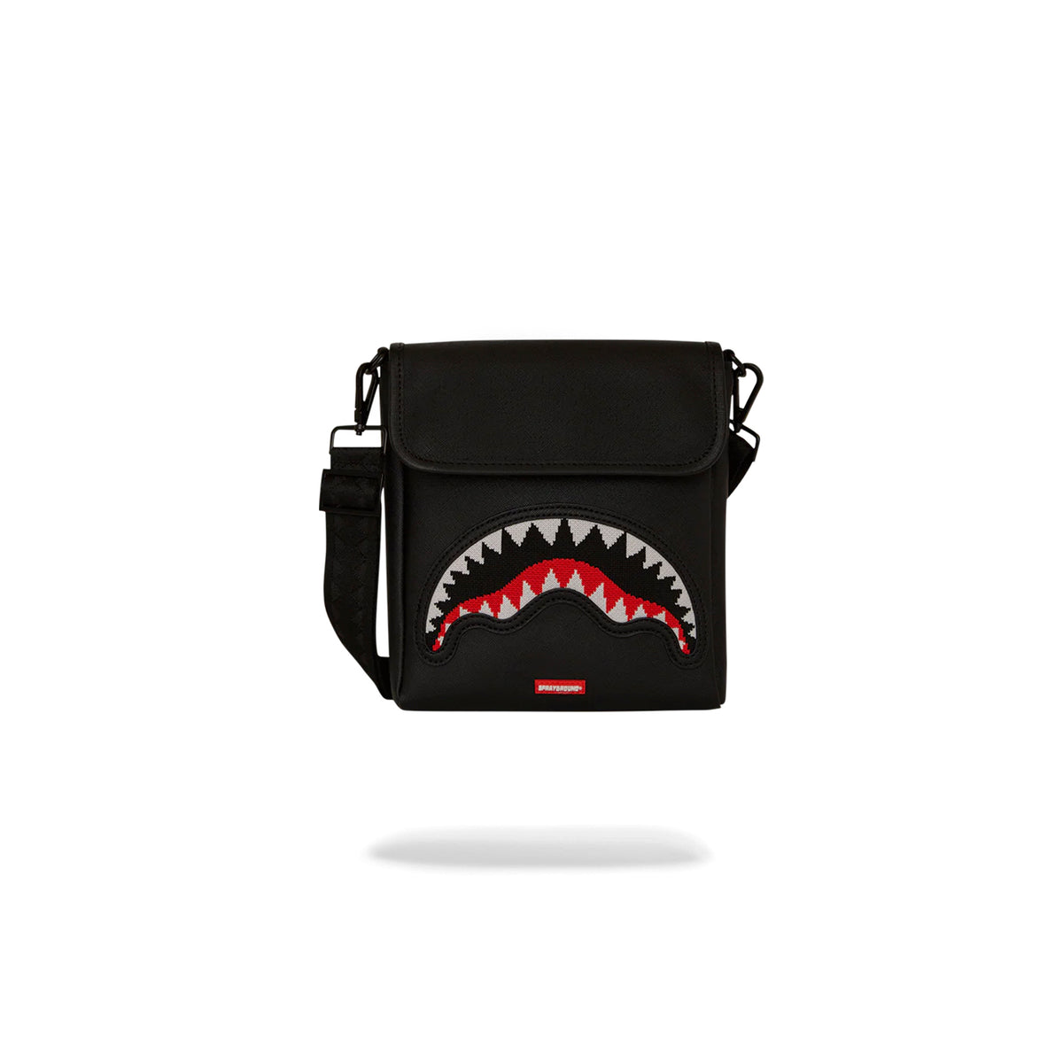 Bolso Urbano Unisex Sprayground Cruzado Fly Knit Mouth Negro
