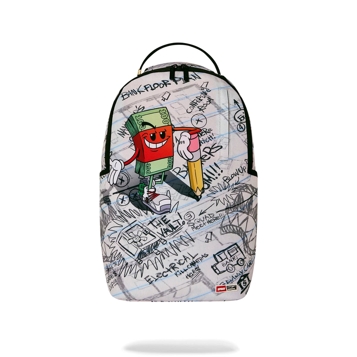 Mochila Urbano Unisex Sprayground Money Boy Pencil Doodles