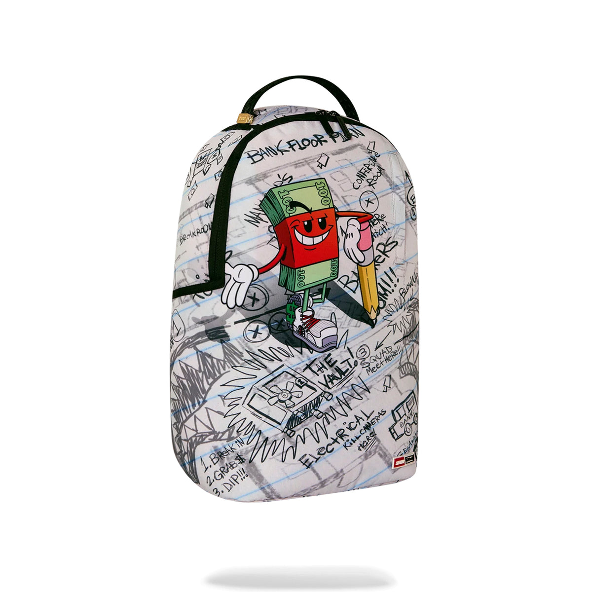 Mochila Urbano Unisex Sprayground Money Boy Pencil Doodles