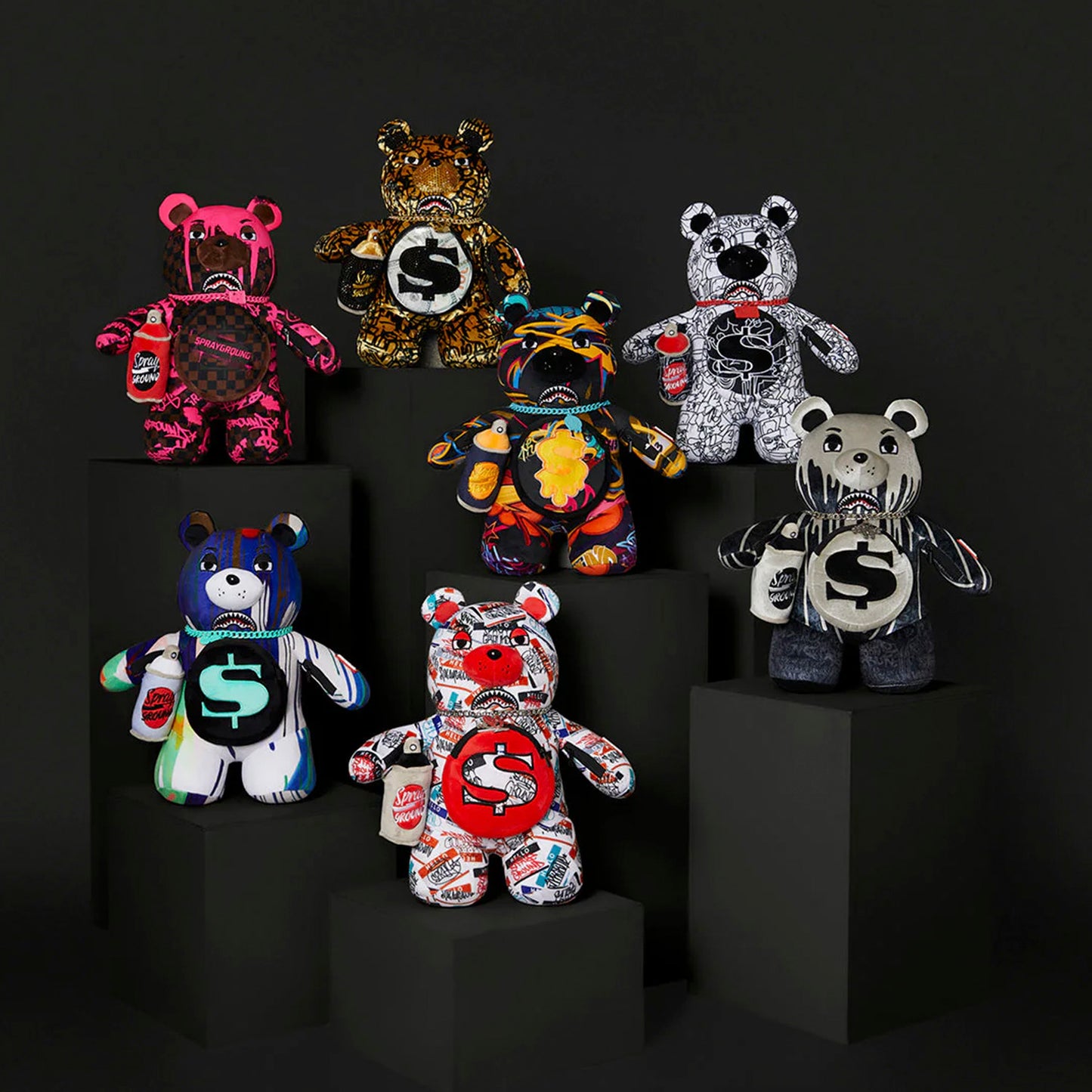 Mochila Urbano Unisex Sprayground Mystery Rare Bears