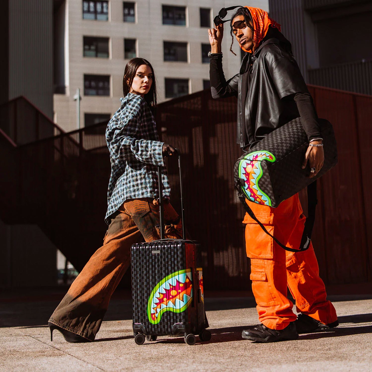 Maleta Urbano Unisex Sprayground Equipaje De Mano Slime Takeover conjunto - 910cl256nsz