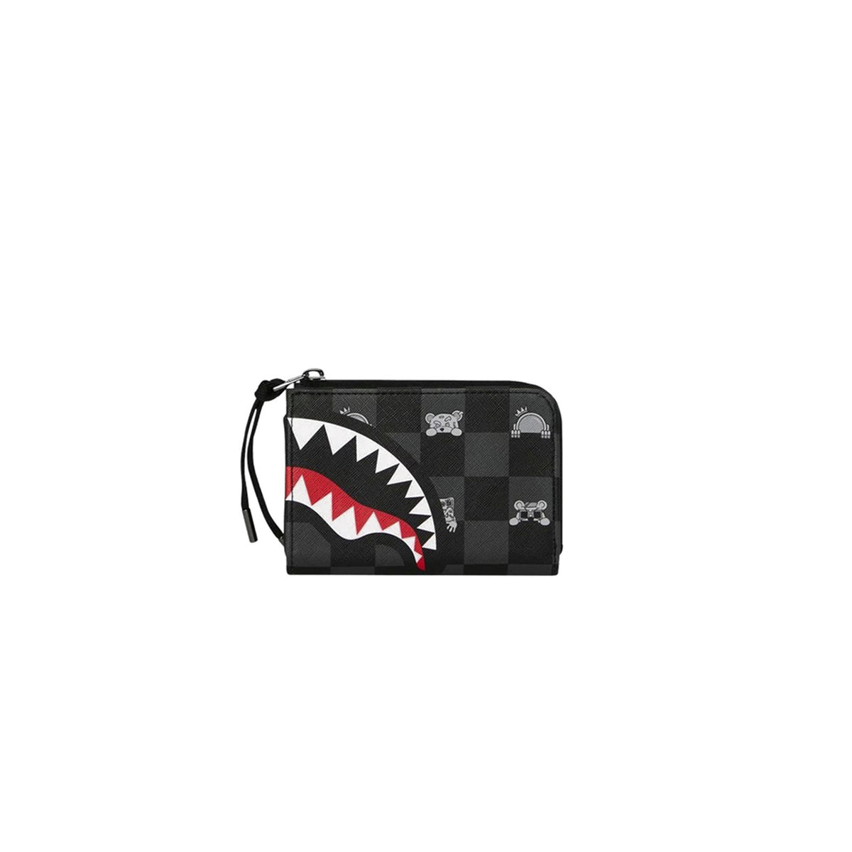 Billetera Urbano Unisex Sprayground Billetera Gray Peeking Character Check