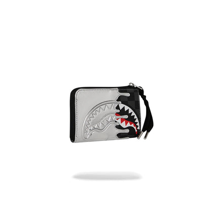 Billetera Urbano Unisex Sprayground Billetera Silver Side Drip Black Check