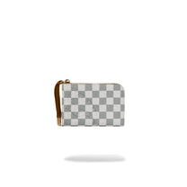 Billetera Sprayground Graff Embossed Cream Check Blanco