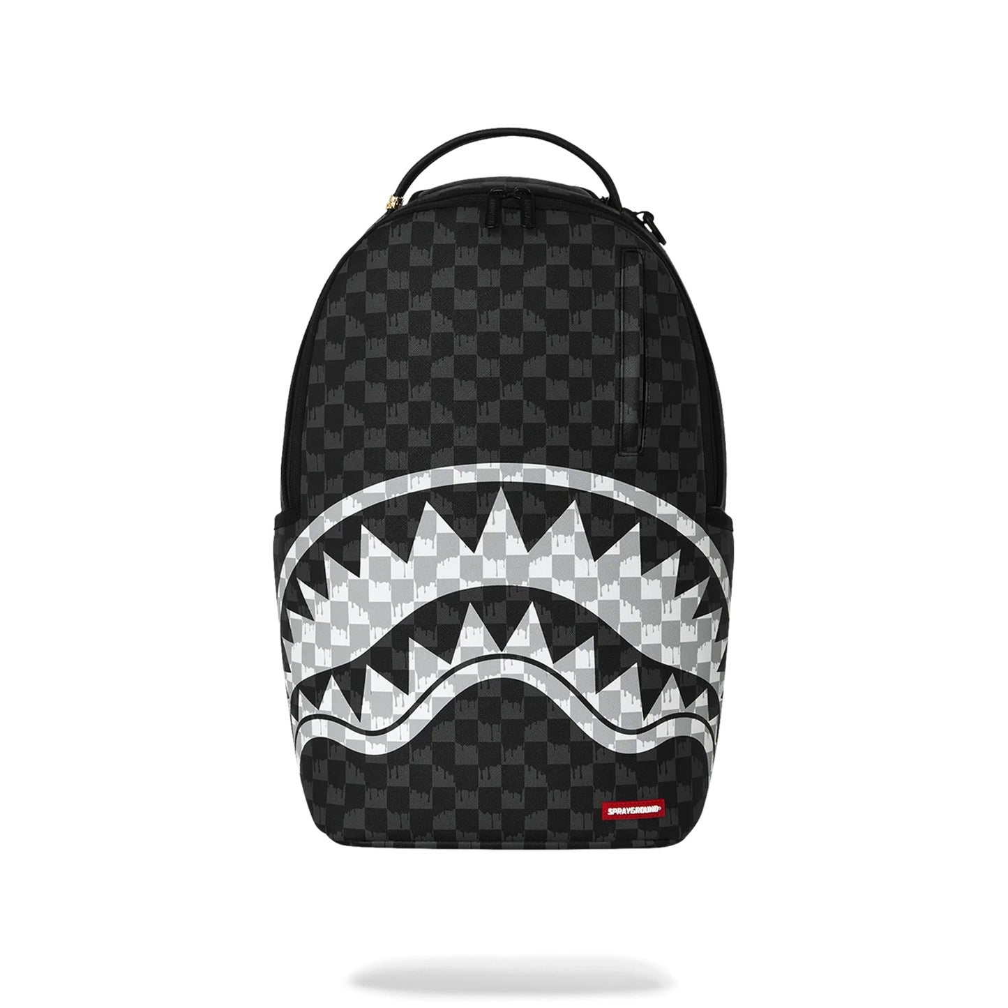 Mochila Urbano Unisex Sprayground Black And White Drip Check Shark