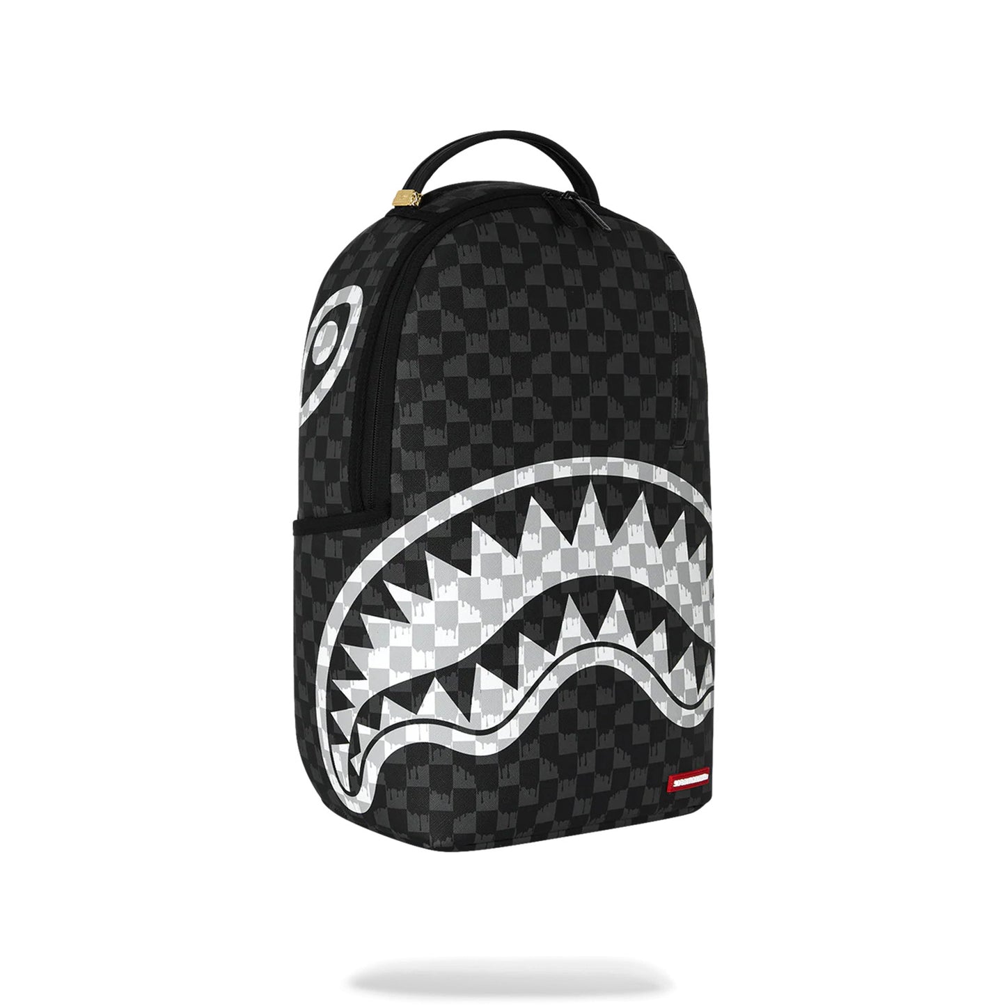 Mochila Urbano Unisex Sprayground Black And White Drip Check Shark