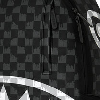 Mochila Urbano Unisex Sprayground Black And White Drip Check Shark