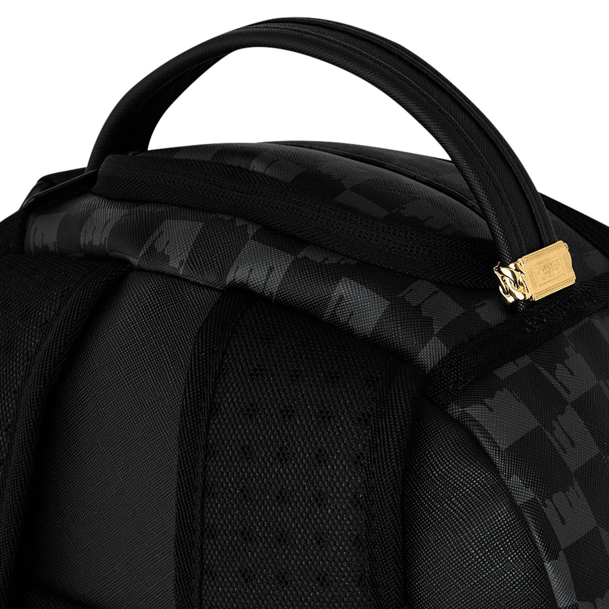 Mochila Urbano Unisex Sprayground Black And White Drip Check Shark