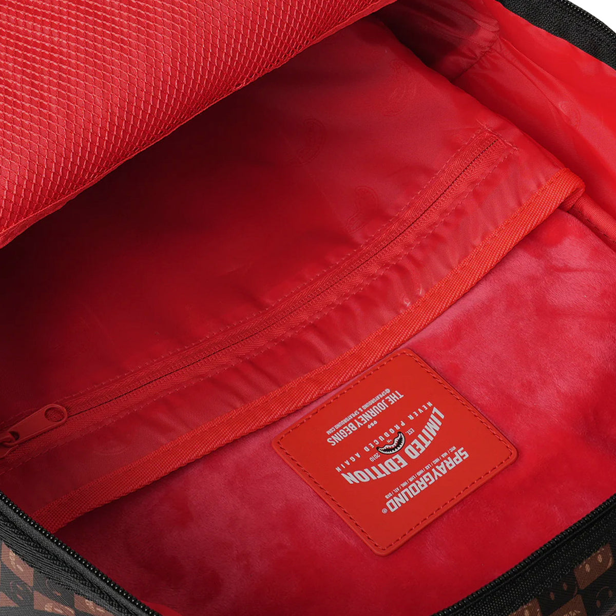 Mochila Urbano Unisex Sprayground Sharks In Paris Wtf Bubble Brown Check