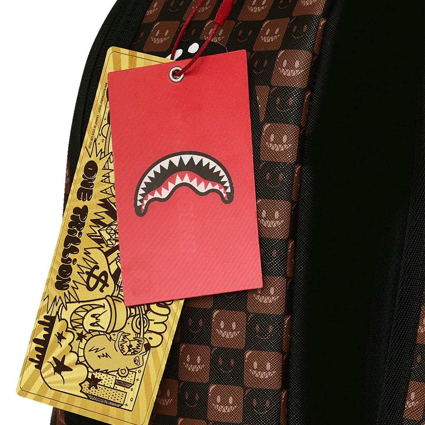 Mochila Urbano Unisex Sprayground Sharks In Paris Wtf Bubble Brown Check
