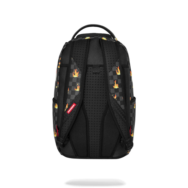 Mochila Sprayground Scribble Fire Check Negro
