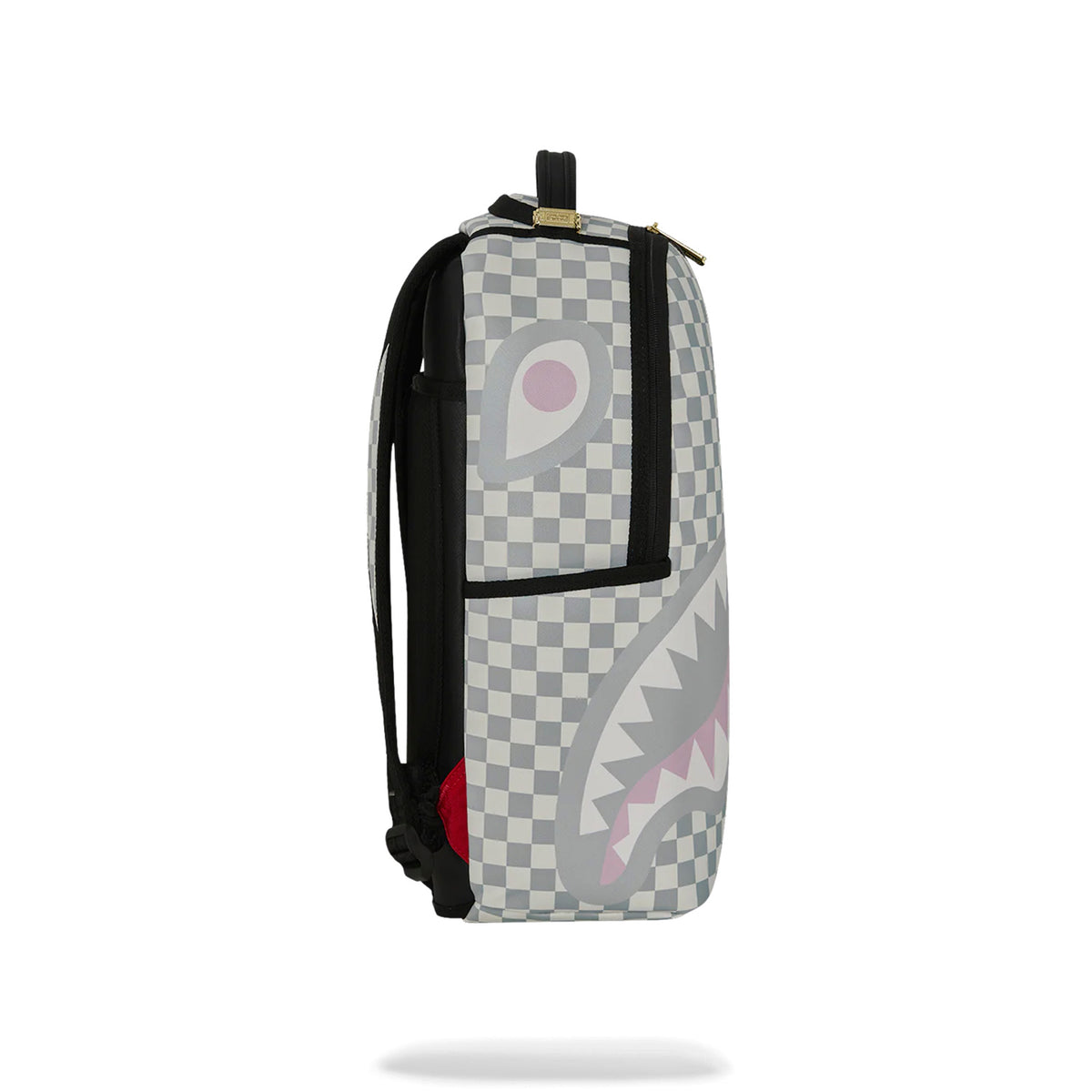 Mochila Sprayground Cream Check Unfinished Shark Negro