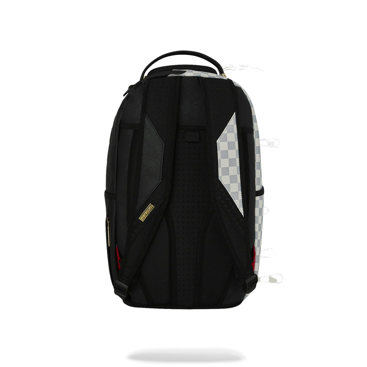 Mochila Sprayground Cream Check Unfinished Shark Negro