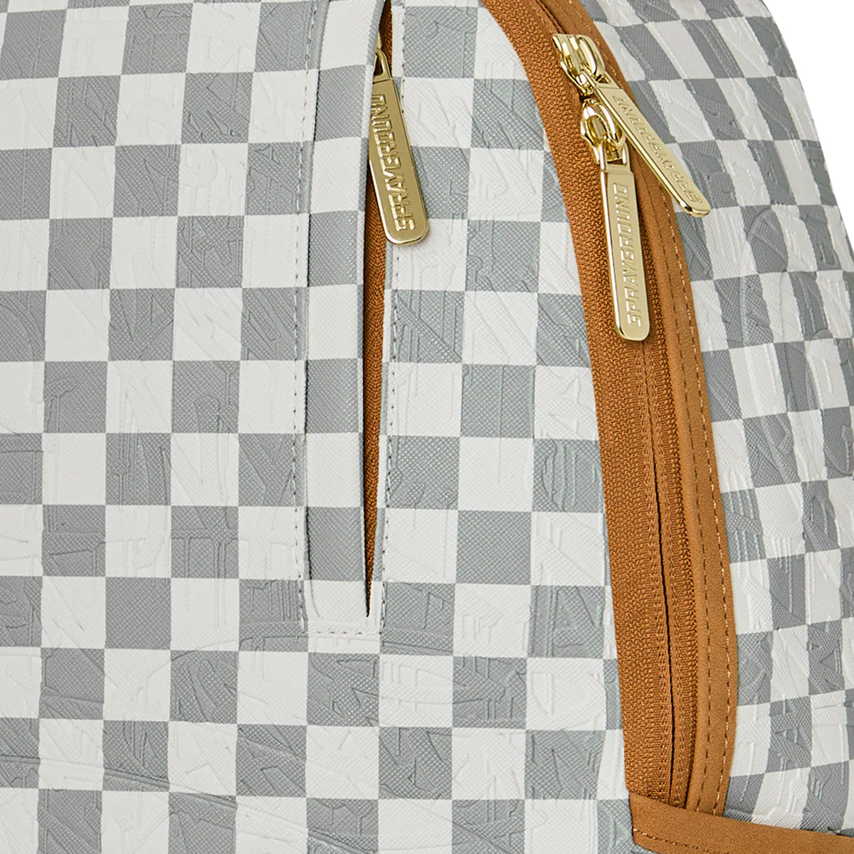 Mochila Sprayground Graff Embossed Cream Check Blanco