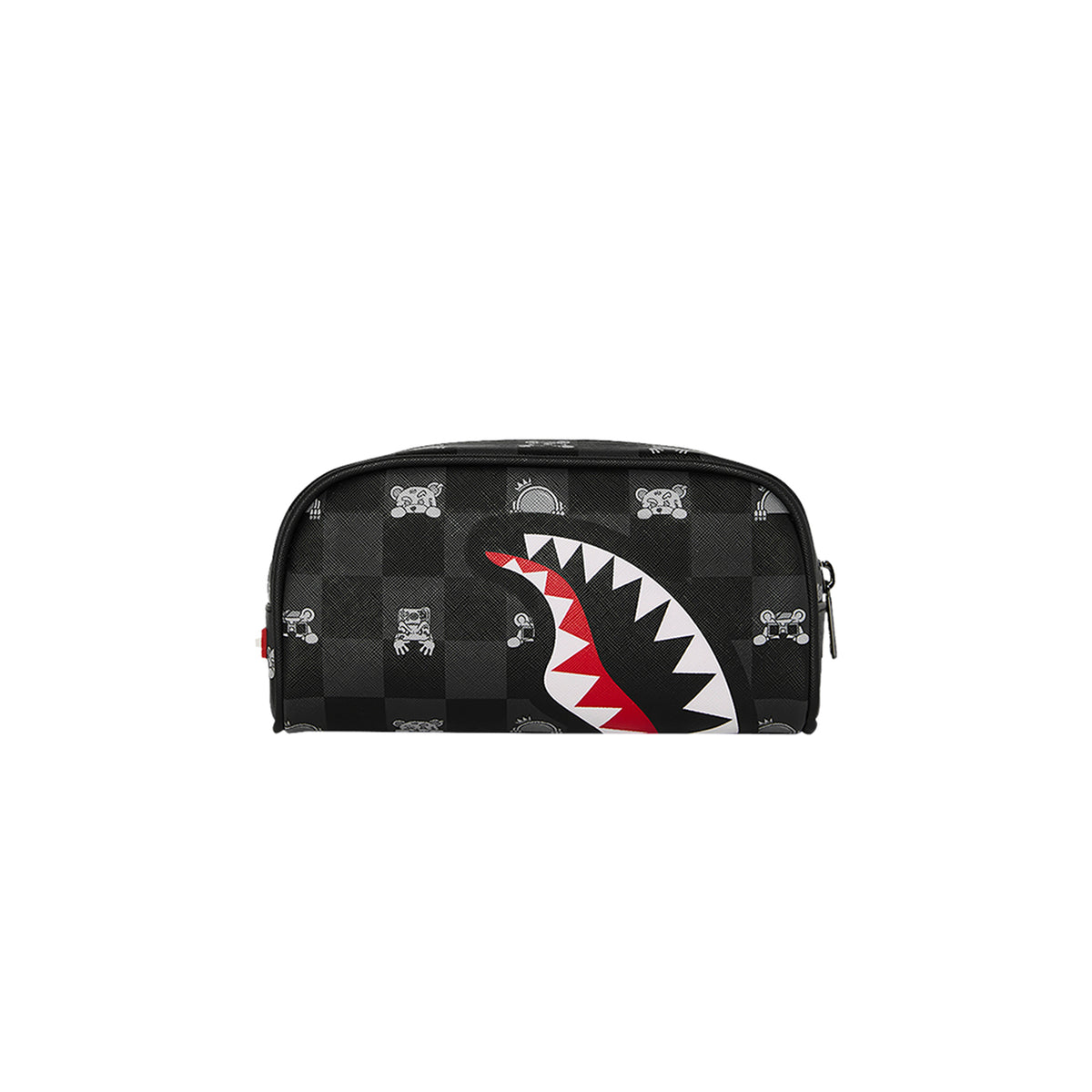 Cartera Sprayground Gray Peeking Character Check Negro