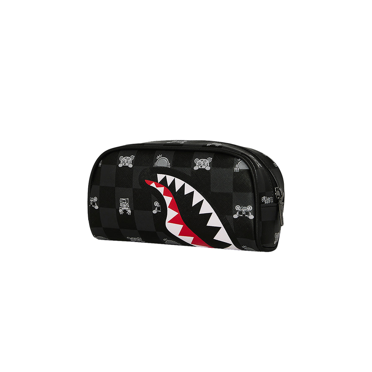 Cartera Sprayground Gray Peeking Character Check Negro