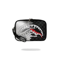 Neceser Sprayground Silver Side Drip Black Check Negro