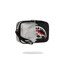 Neceser Sprayground Silver Side Drip Black Check Negro