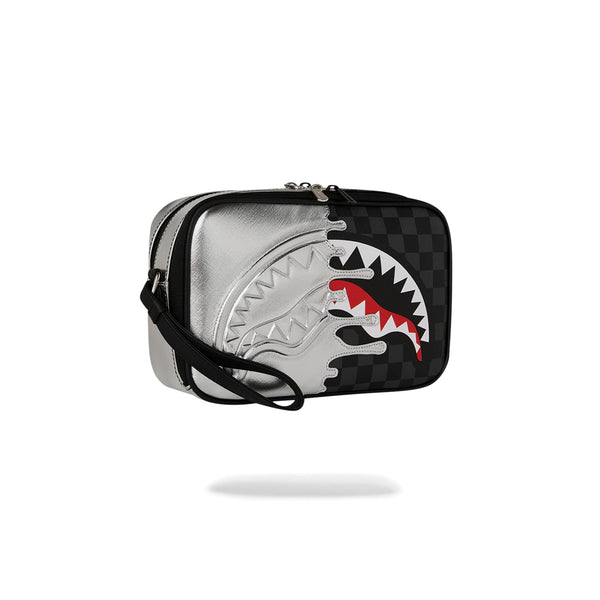 Neceser Urbano Unisex Sprayground Neceser Silver Side Drip Black Check