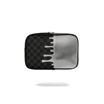 Neceser Sprayground Silver Side Drip Black Check Negro