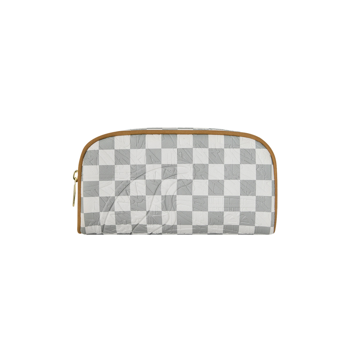 Cartera Sprayground Graff Embossed Cream Check Blanco