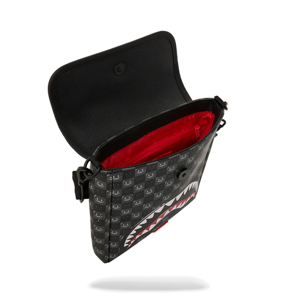Bolso Sprayground Unisex Sharks In Paris WTF Messenger Sling Multicolor