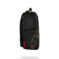 Mochila Sprayground Unisex Shark Central Black Nylon Camo Embossed Shark Negro