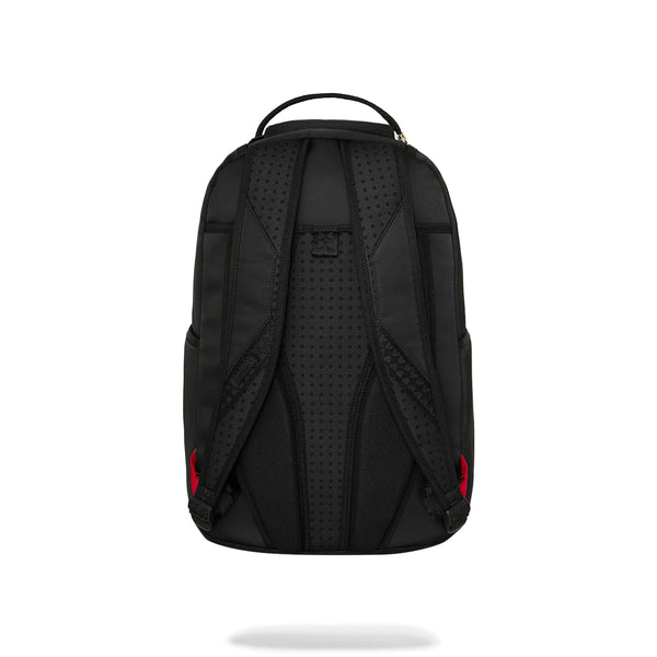 Mochila Sprayground Unisex Shark Central Black Nylon Camo Embossed Shark Negro