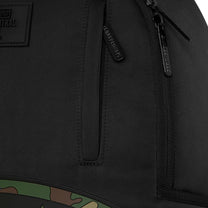 Mochila Sprayground Unisex Shark Central Black Nylon Camo Embossed Shark Negro