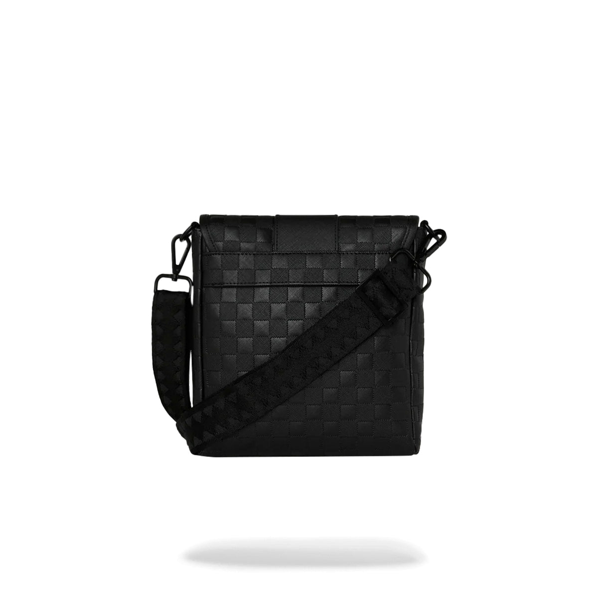 Bolso Sprayground Unisex Raised Check Messenger Sling Negro