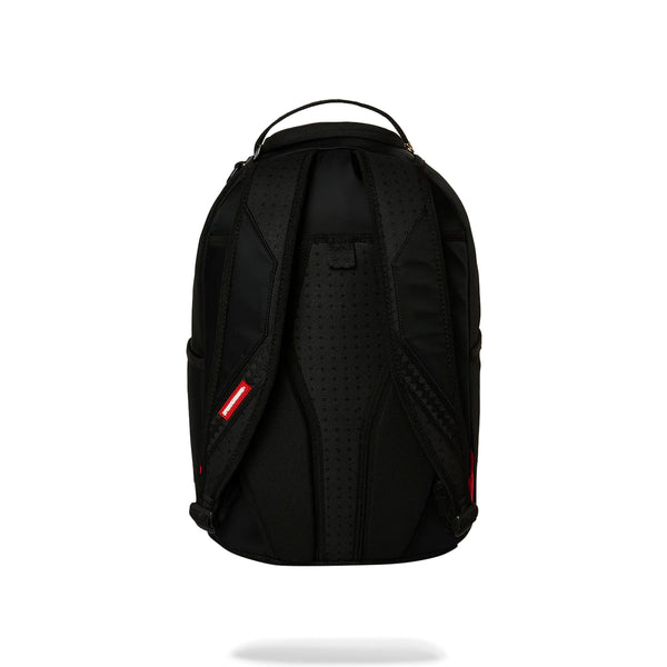 Mochila Sprayground Unisex Shark Central White Stencil Shark Black Nylon Negro