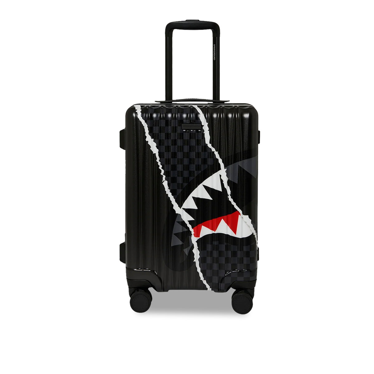 Maletin Sprayground Unisex Center Rip Revealing Gray Check Carry-On Luggage Multicolor