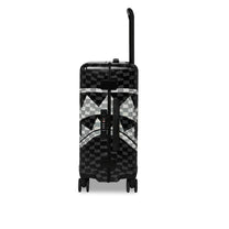 Maletin Sprayground Unisex Black And White Drip Check Shark Carry-On Luggage Multicolor