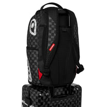 Maletin Sprayground Unisex Black And White Drip Check Shark Carry-On Luggage Multicolor