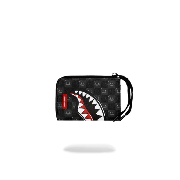 Billetera Sprayground Unisex Sharks In Paris WTF Bubbly Black Check Multicolor
