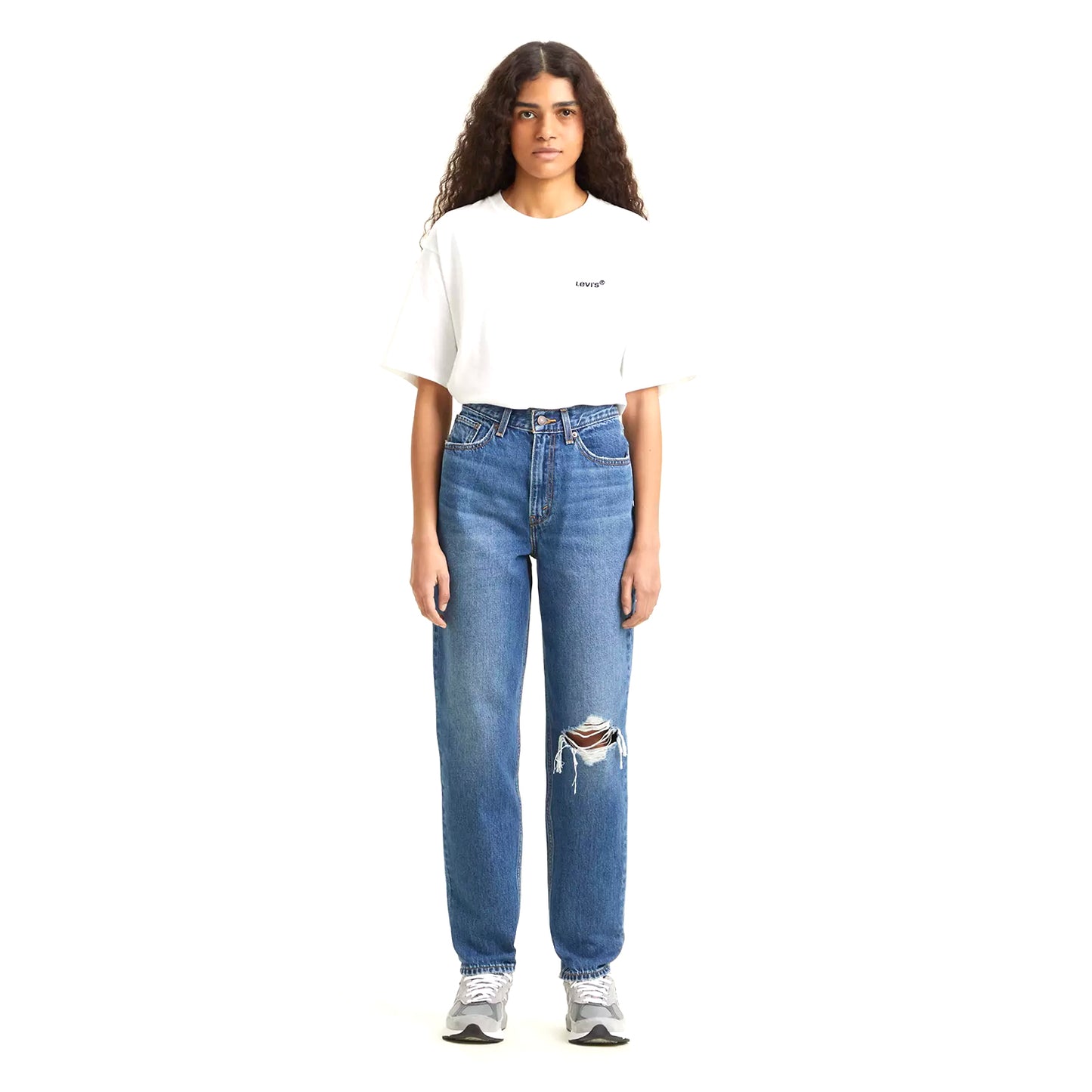 Pantalones Urbano Mujer Levis 80s Mom Jean Z2028  Medium Indigo Destru