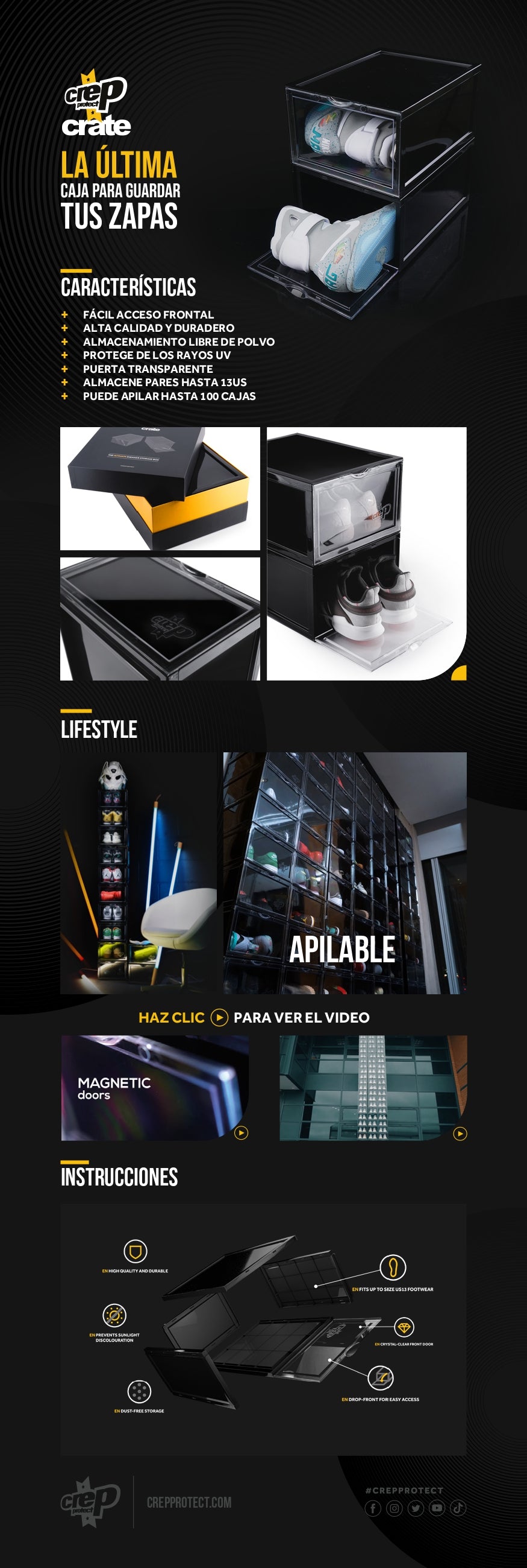 Crep Protect Crates White