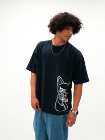 Polo Unisex Limitless Dog Over Azul